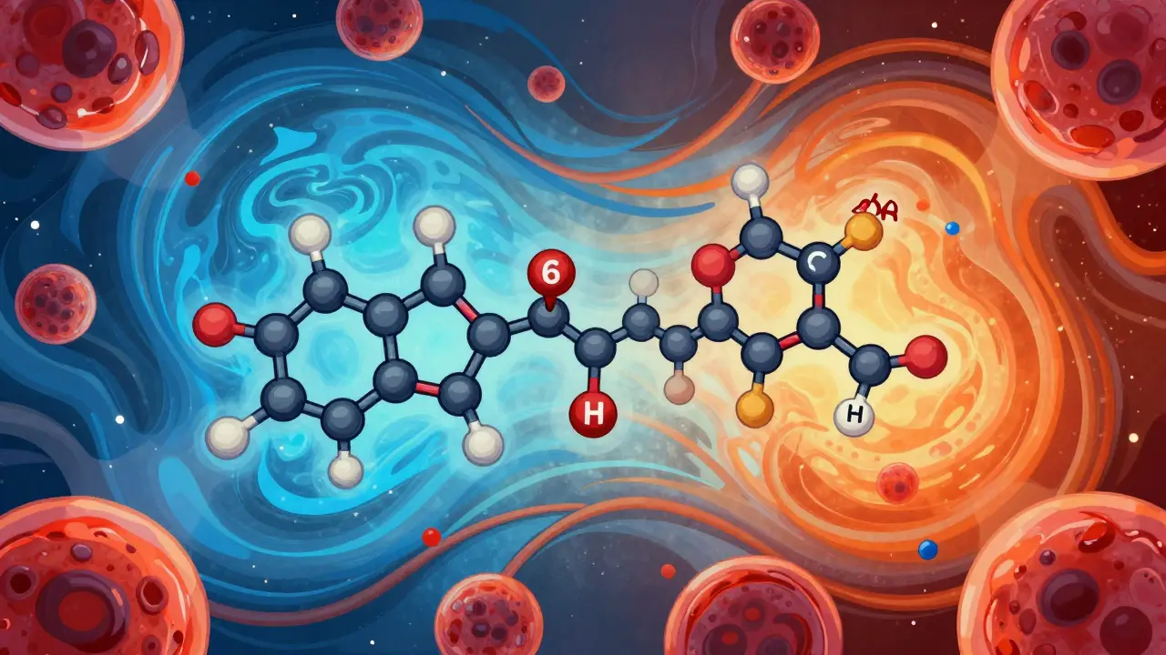 Molecular pathway showing blocked enzyme and metabolite buildup